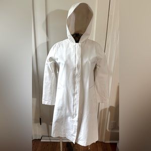 Barney’s NY white vintage raincoat